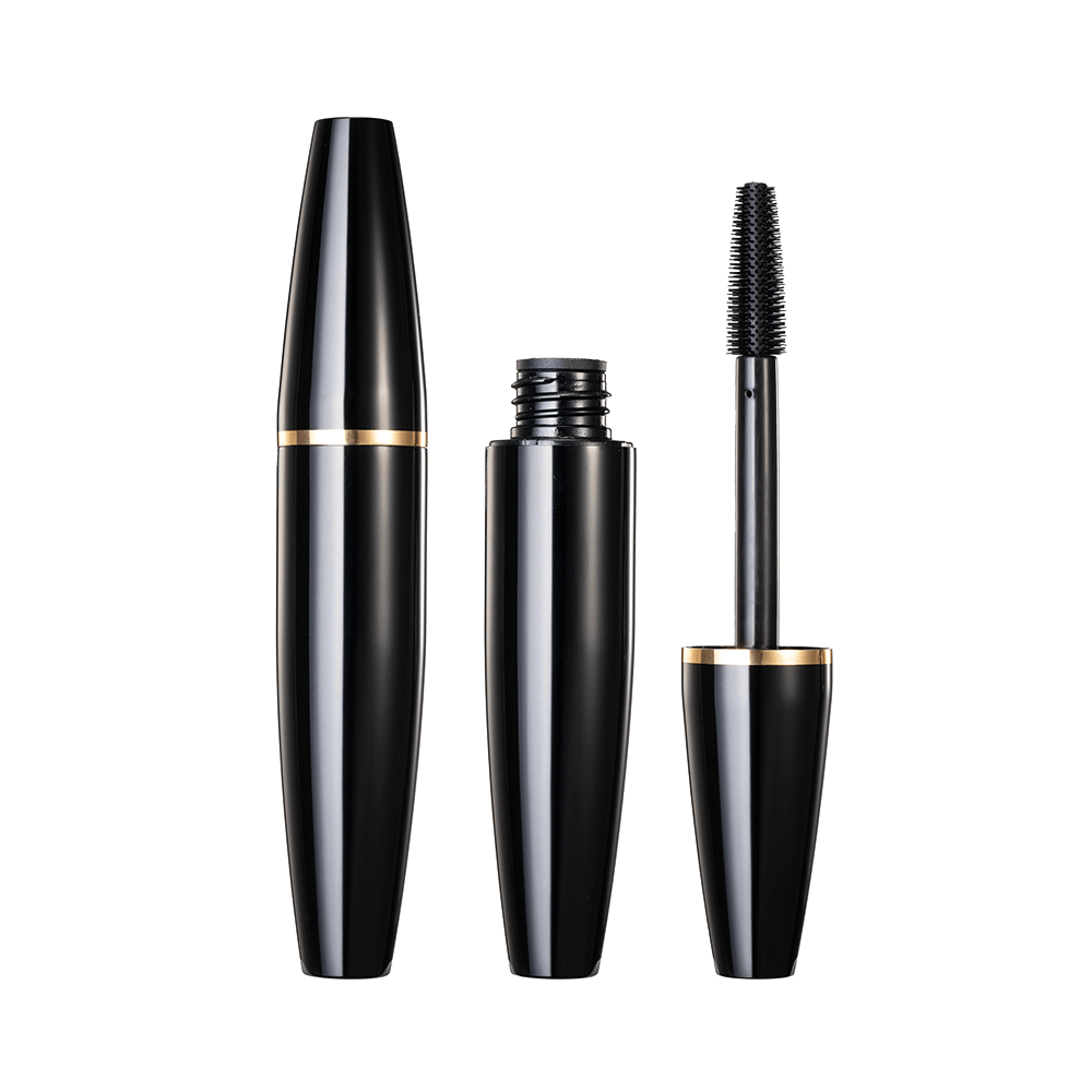 Tubo de rímel vazio preto brilhante de grande capacidade 10 ml HM1128