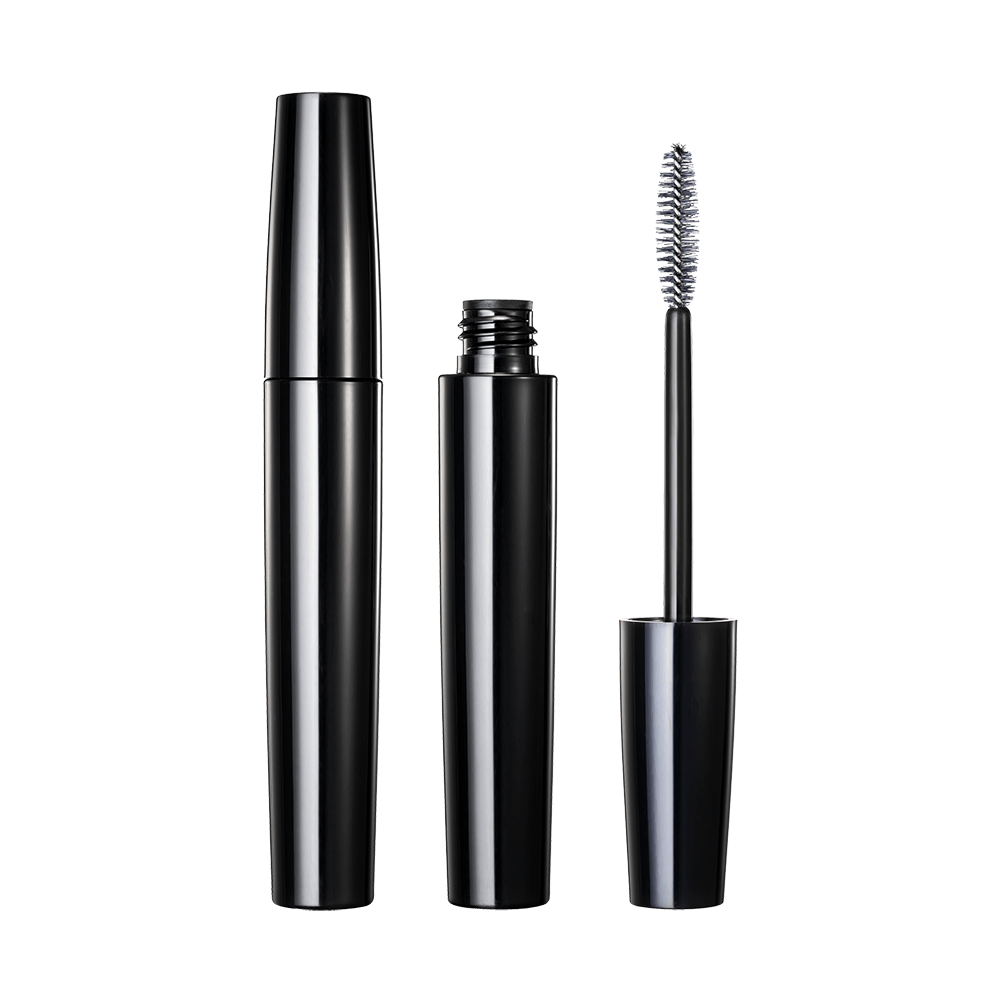 Galvanoplastia prata brilhante 4ML garrafa de plástico redonda de pequena capacidade tubo de rímel HM1176