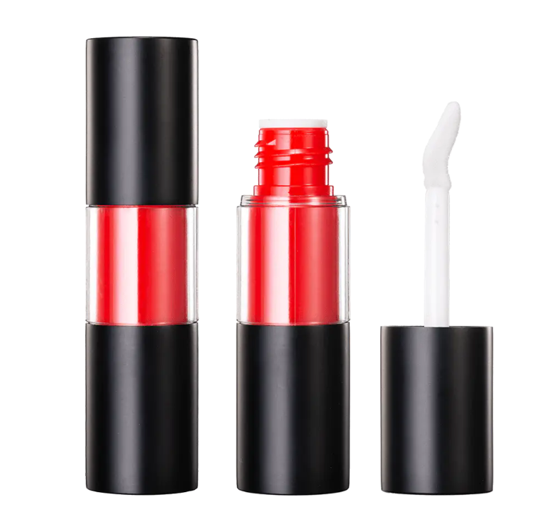 Quais são os tipos de tubos vazios de brilho labial?